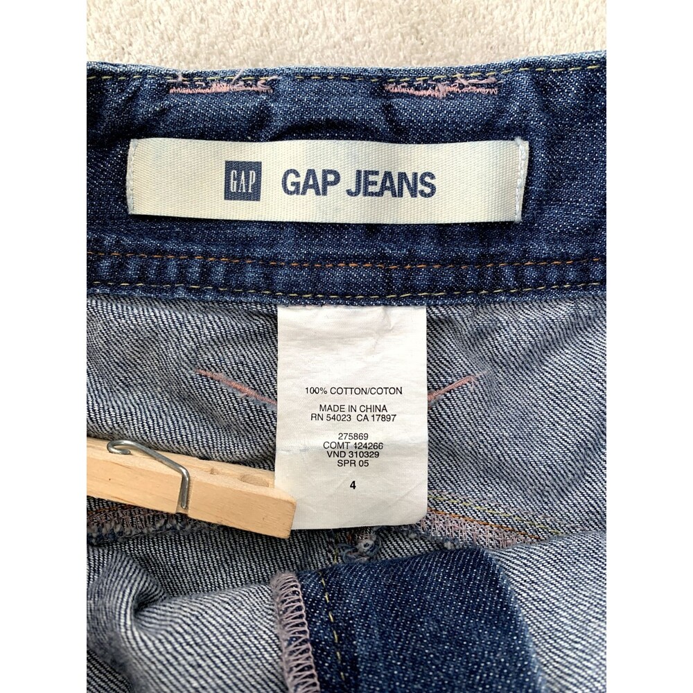 GAP Denim Skirt 4 Blue Flared 90s Retro Coquette Indie Sleaze Mini - Picture 5 of 11